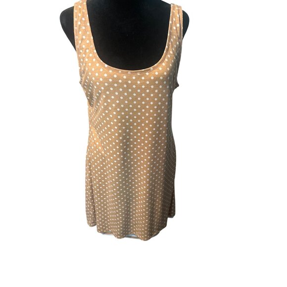 Reversible Sleeveless Striped & Polka Dot Dress Oversize Size Small - Picture 3 of 8